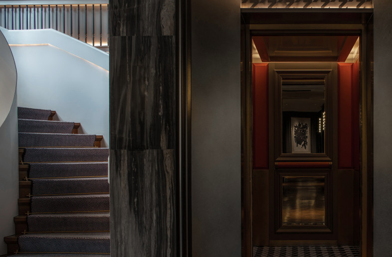 07 Elevation view of the stair and the elevator - Chuan He
