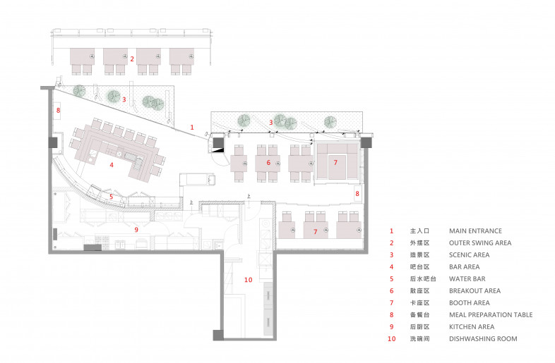 Space floor plan - TRIOSTUDIO