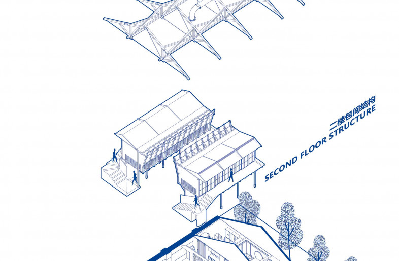 Space explosion diagram - TRIOSTUDIO