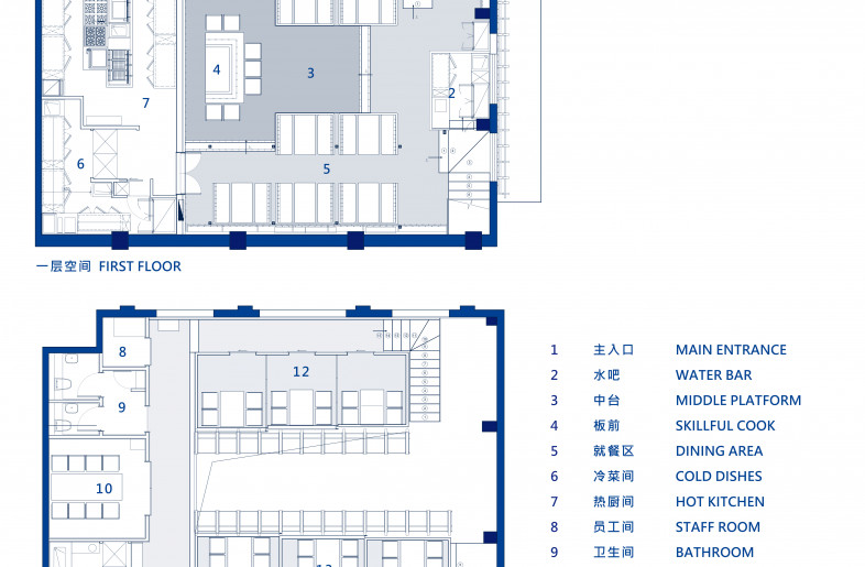 Space floor plan - TRIOSTUDIO
