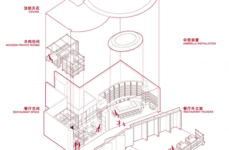 Space explosion diagram - TRIOSTUDIO